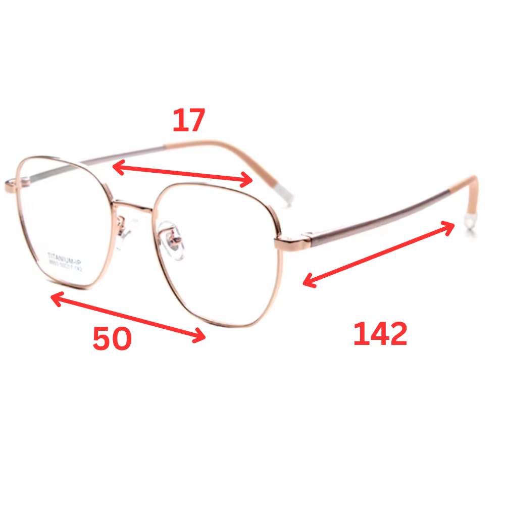 Kids' MCROONS rose gold geometric eyeglasses with modern frames for boys and girls, available in silver, pink, and black.
