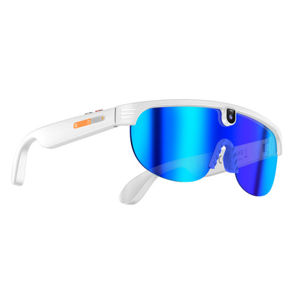 Smart camera glasses front view