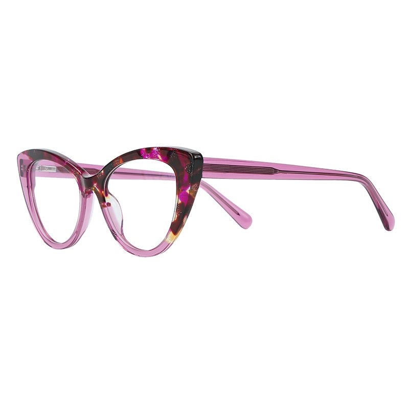 MCROONS Cat-Eye Glasses grey acetate detail