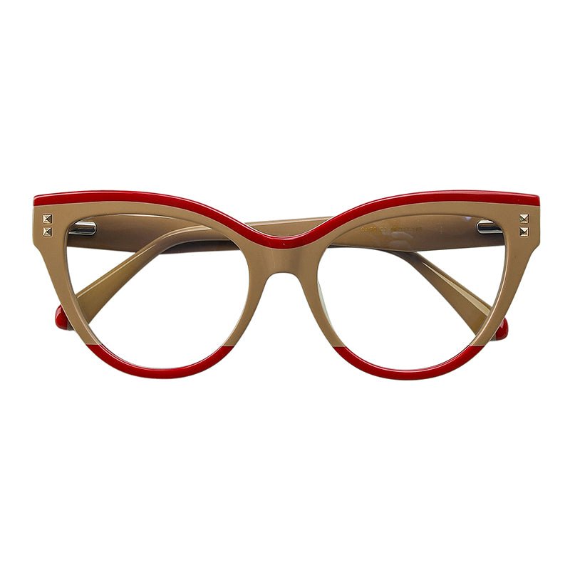 MCROONS Luxury Cat-Eye Glasses frame and lens detail