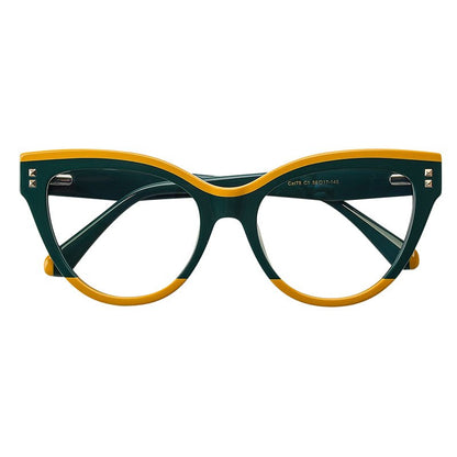 MCROONS Luxury Cat-Eye Glasses women's acetate frames