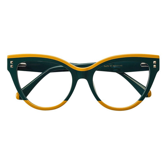 MCROONS Luxury Cat-Eye Glasses women's acetate frames