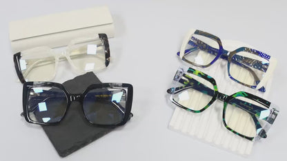 MCROONS Square Cat-Eye Glasses | Tortoiseshell Acetate